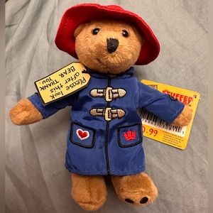 New with tag Paddington bear key chain/ stuffed toy